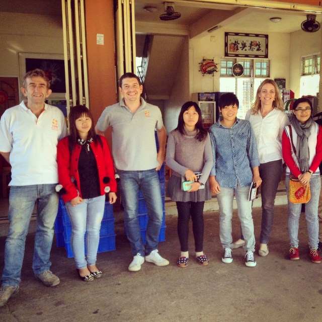 The CARE Myanmar team with their visitors 